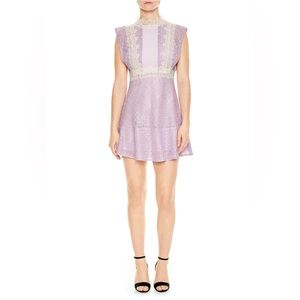 Sandro Lilac Lace Mini Dress Size 1 S
